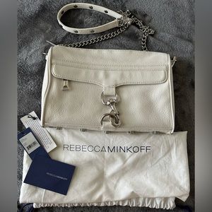 Rebecca Minkoff White Leather Crossbody Bag